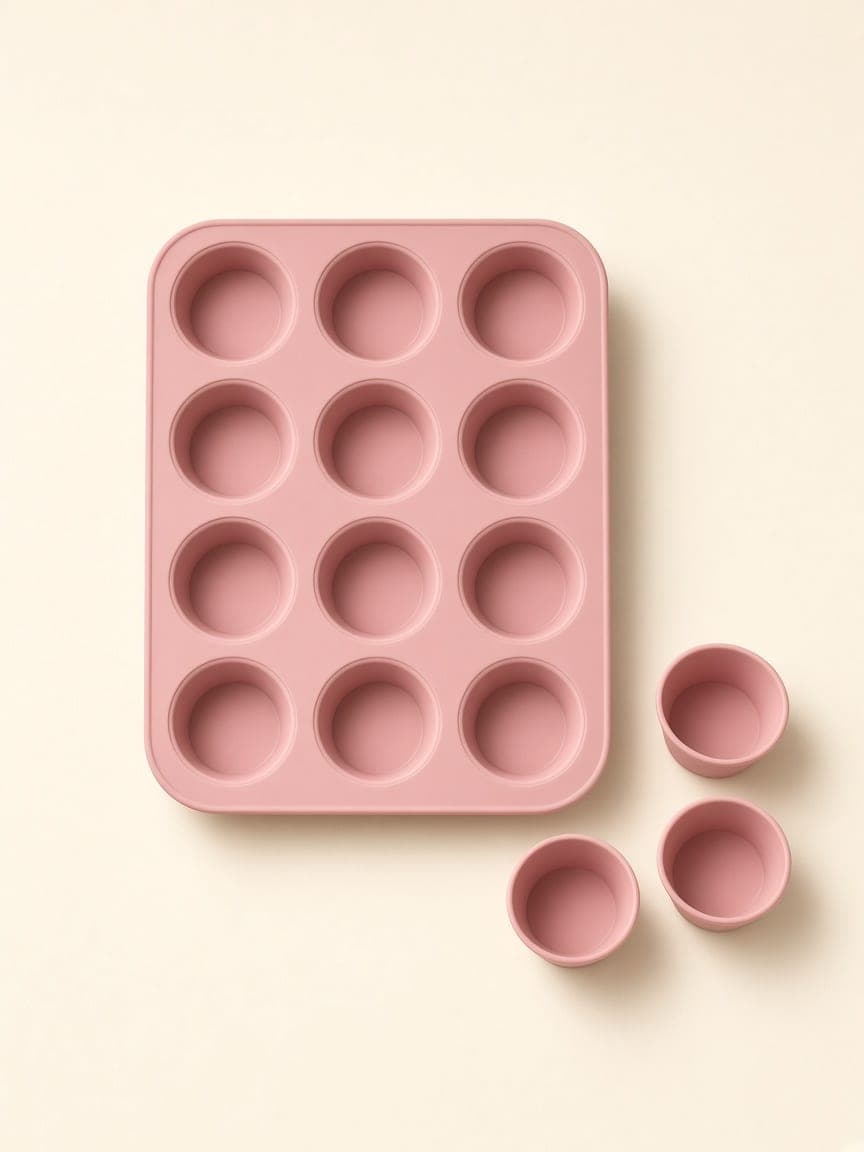 Formas de silicone para muffins (12 cavidades)