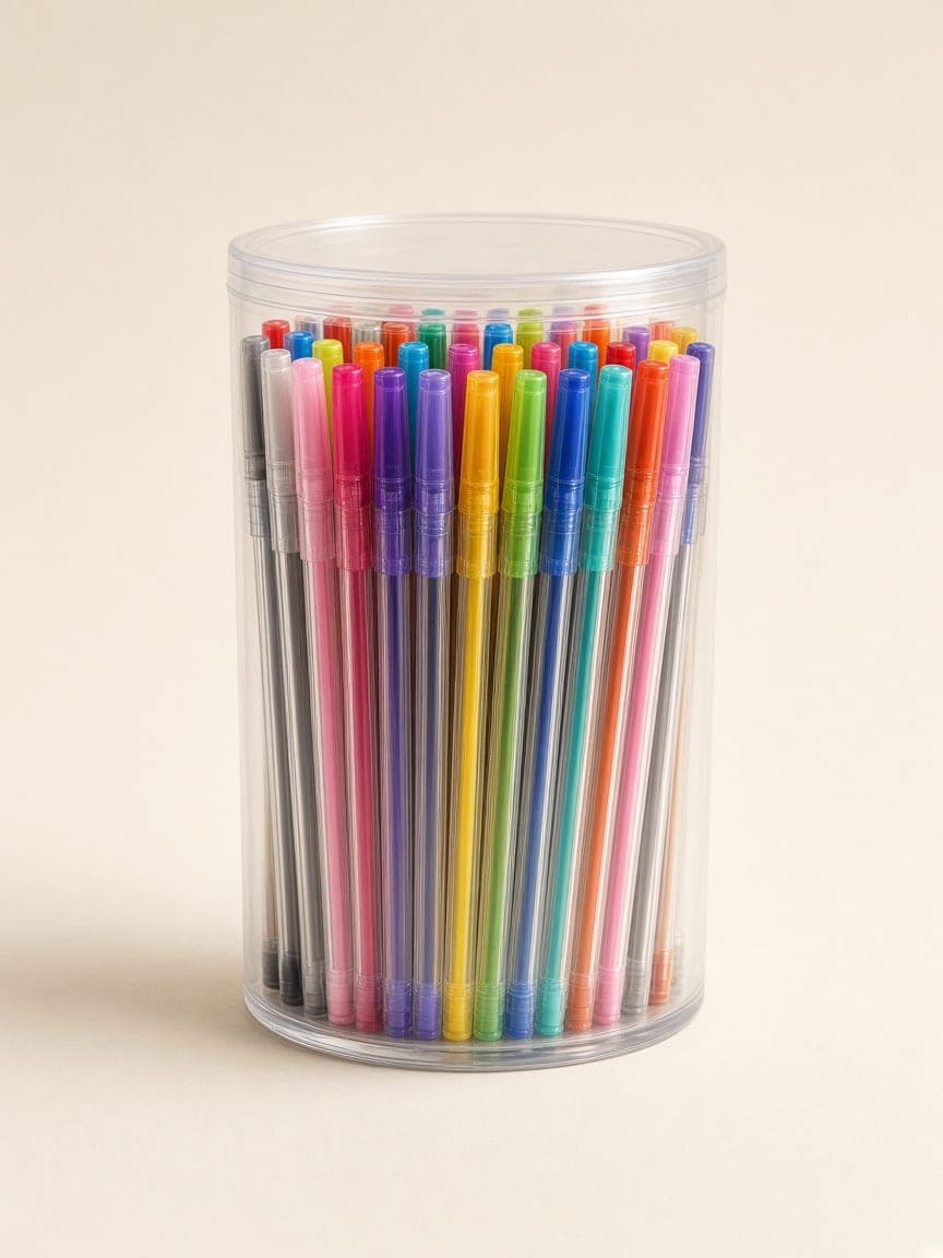 Conjunto 60 canetas gel de cores