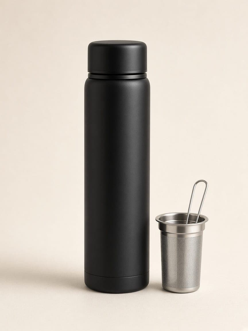 Garrafa térmica 500 ml com infusor