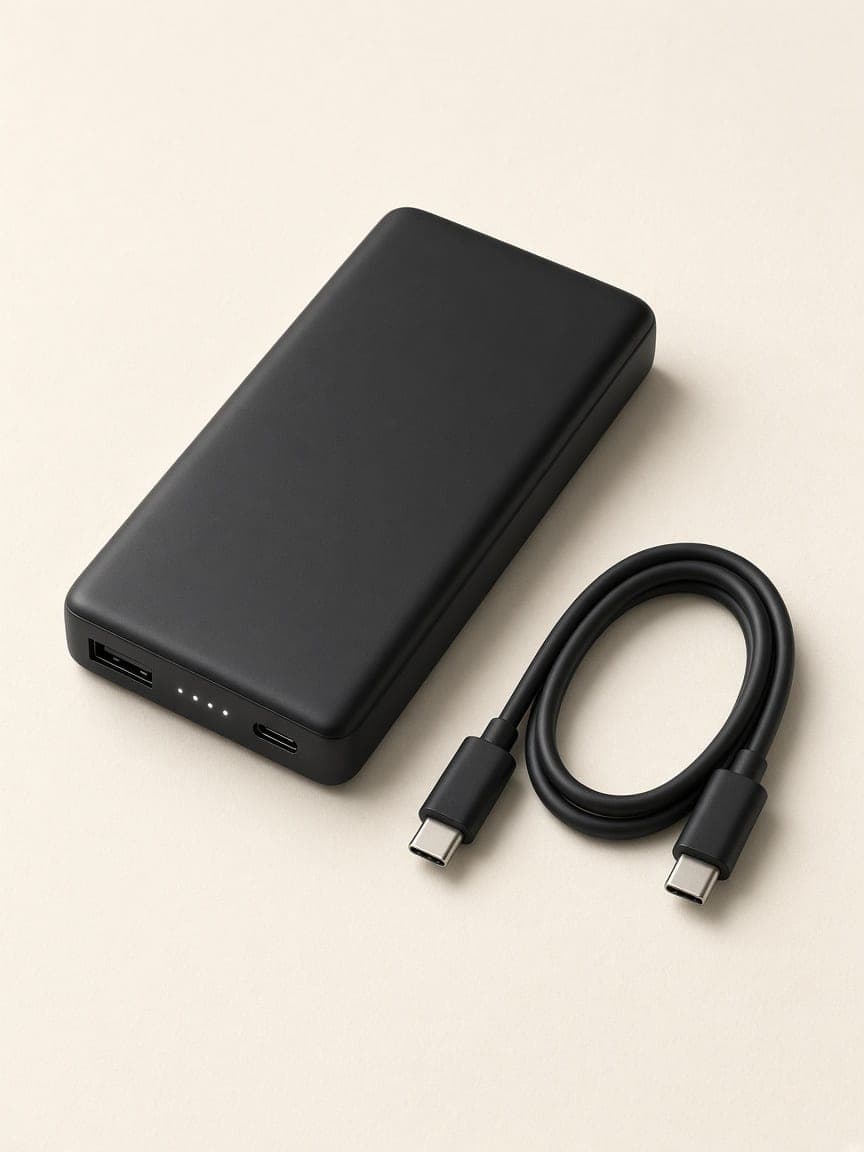 Power bank 20 000 mAh com cabo incluído